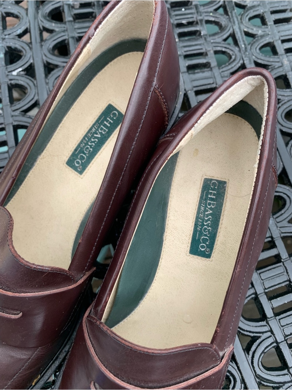 Women’s Bass Classic Penny Loafers in Burgundy Size 8.5 - Picture 3 of 7